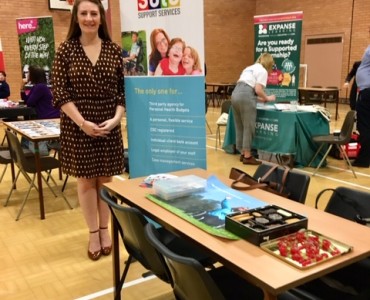 Roisin at the 7th annual Sir Tom Finney Community High School's Careers Education Information Advice & Guidance Fair