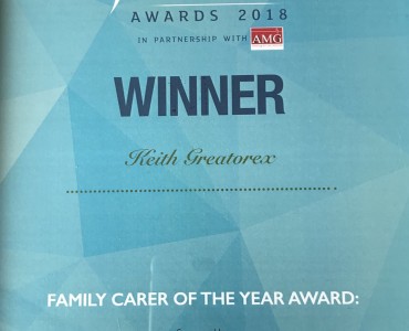 Our Employee Wins Family Carer of the Year Award